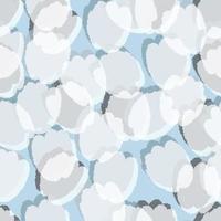 nahtlose weiße tulpenblumenmuster blauer hintergrund, grußkarte oder stoff