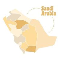 saudi-arabien mittlerer osten kartiert vektor