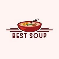 hemgjord soppa, vektor logotyp, symbol, emblem
