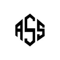 Ast-Buchstaben-Logo-Design mit Polygonform. Logo-Design in Ast-Polygon- und Würfelform. Ast Sechseck-Vektor-Logo-Vorlage in weißen und schwarzen Farben. ast monogramm, geschäfts- und immobilienlogo. vektor