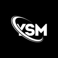 ysm logotyp. ysm brev. ysm bokstavslogotypdesign. initialer ysm logotyp länkad med cirkel och versaler monogram logotyp. ysm typografi för teknik, företag och fastighetsmärke. vektor