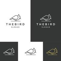 die Vogel-Logo-Icon-Design-Vorlage vektor
