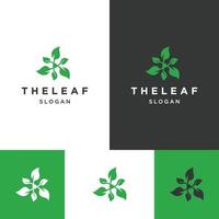 Blatt-Logo-Icon-Design-Vorlage vektor