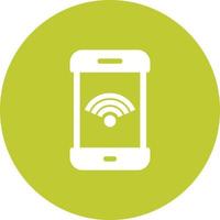 Wi-Fi-Verbindungskreis-Hintergrundsymbol vektor