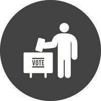 Symbol für den Hintergrund des Abstimmungskreises vektor