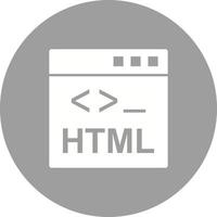 HTML-Kreishintergrundsymbol vektor