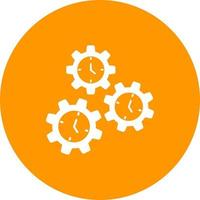 Zeitmanagement-Kreis-Hintergrund-Symbol vektor