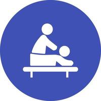 Massage-Therapie-Kreis-Hintergrund-Symbol vektor