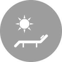 Sonnenbaden Kreis Hintergrundsymbol vektor