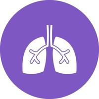 Hintergrundsymbol für den Lungenkreis vektor