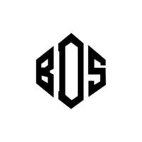 Bds-Brief-Logo-Design mit Polygonform. Bds-Polygon- und Würfelform-Logo-Design. Bds Sechseck-Vektor-Logo-Vorlage in weißen und schwarzen Farben. bds-monogramm, geschäfts- und immobilienlogo. vektor