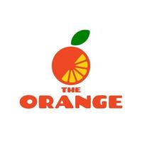 orange mit Pulp-Logo vektor