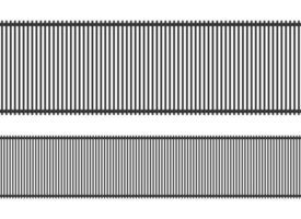 realistischer Stahlzaun. nahtloses Design vektor