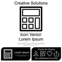 Taschenrechner-Icon-Vektor eps 10 vektor