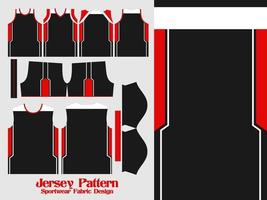 jerseytryckmönster 1 sublimeringstextil för t-shirt, fotboll, fotboll, e-sport, sportuniformdesign vektor