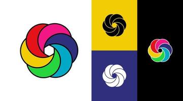 kreis farbe einheit vielfalt gruppe gemeinschaft logo design konzept vektor