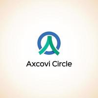 axcovi cirkel logotyp mall vektor