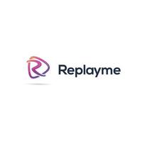 replay me logotyp mall gratis nedladdning vektor