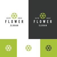 Blumen-Logo-Symbol flache Design-Vorlage vektor