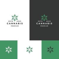 Entwurfsvorlage für Cannabis-Logo-Symbole vektor