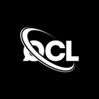 qcl logotyp. qcl bokstav. qcl bokstavslogotypdesign. initialer qcl logotyp länkad med cirkel och versaler monogram logotyp. qcl typografi för teknik, företag och fastighetsmärke. vektor