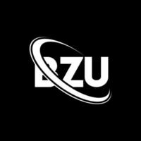bzu logotyp. bzu brev. bzu brev logotyp design. initialer bzu logotyp länkad med cirkel och versaler monogram logotyp. bzu typografi för teknik, affärs- och fastighetsmärke. vektor