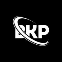 bkp-Logo. bkp brief. bkp-Brief-Logo-Design. Initialen bkp-Logo verbunden mit Kreis und Monogramm-Logo in Großbuchstaben. bkp Typografie für Technologie-, Business- und Immobilienmarke. vektor