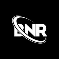 bnr logotyp. bnr brev. bnr bokstavslogotypdesign. initialer bnr logotyp länkad med cirkel och versaler monogram logotyp. bnr typografi för teknik, företag och fastighetsmärke. vektor