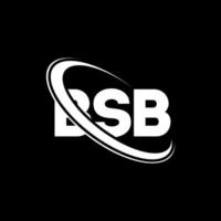 bsb-Logo. bsb-Brief. bsb-Buchstaben-Logo-Design. Initialen bsb-Logo verbunden mit Kreis und Monogramm-Logo in Großbuchstaben. bsb Typografie für Technologie-, Business- und Immobilienmarke. vektor