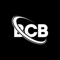 bcb logotyp. bcb bokstav. bcb brev logotyp design. initialer bcb logotyp länkad med cirkel och versaler monogram logotyp. bcb typografi för teknik, företag och fastighetsmärke. vektor