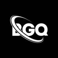 bgq-Logo. bgq-Brief. bgq-Brief-Logo-Design. Initialen-bgq-Logo, verbunden mit Kreis und Monogramm-Logo in Großbuchstaben. bgq-typografie für technologie-, geschäfts- und immobilienmarke. vektor