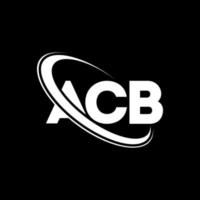 acb logotyp. acb brev. acb brev logotyp design. initialer acb logotyp länkad med cirkel och versaler monogram logotyp. acb-typografi för teknik-, affärs- och fastighetsvarumärke. vektor