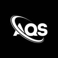 aqs-Logo. aqs-Brief. aqs-Buchstaben-Logo-Design. Initialen aqs-Logo, verbunden mit Kreis und Monogramm-Logo in Großbuchstaben. aqs typografie für technologie, business und immobilienmarke. vektor