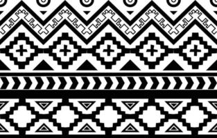 tribal svart och vit abstrakt etniska geometriska mönster design för bakgrund eller wallpaper.vector illustration för att skriva ut tyg mönster, mattor, skjortor, kostymer, turban, hattar, gardiner. vektor