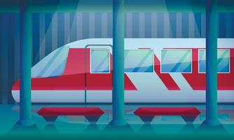 Bahnhofskonzept Hintergrund, Cartoon-Stil