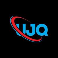 ujq-Logo. ujq Brief. ujq-Buchstaben-Logo-Design. Initialen ujq-Logo verbunden mit Kreis und Monogramm-Logo in Großbuchstaben. ujq Typografie für Technologie-, Geschäfts- und Immobilienmarke. vektor