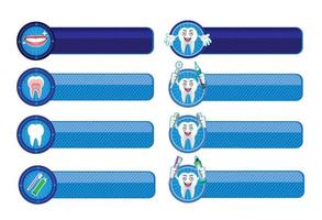 Dental-Banner-Set vektor