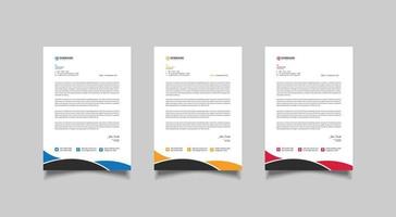 modernes Corporate-Briefkopf-Template-Design vektor