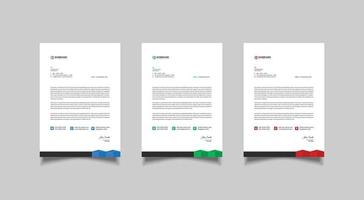 modernes Business-Briefkopf-Template-Design vektor