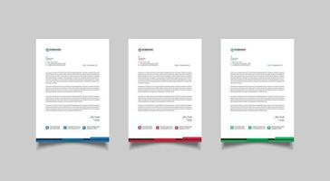 modernes Business-Briefkopf-Template-Design vektor