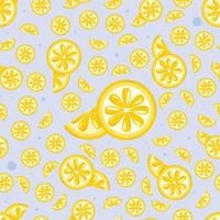 seamless mönster med söt citrus bakgrund vektor
