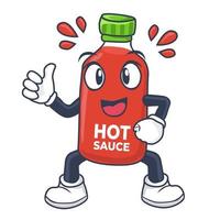 chili hot sauce maskot vektorillustration vektor