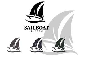 asiatisches traditionelles segelboot symbol design logo vektor