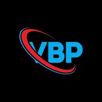 vbp-Logo. vbp-Brief. vbp-Brief-Logo-Design. Initialen vbp-Logo verbunden mit Kreis und Monogramm-Logo in Großbuchstaben. vbp-Typografie für Technologie-, Geschäfts- und Immobilienmarke. vektor