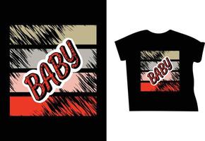 design av baby t-shirt vektor