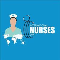 internationaler krankenschwesterntagesvektor. gut für den internationalen Tag der Krankenschwestern. schlichtes und elegantes Design vektor