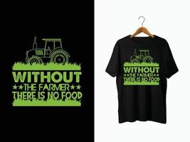 Bauern-T-Shirt-Design. vektor