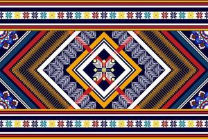 geometrisches abstraktes ikat ethnisches nahtloses musterdesign. aztekischer Stoff Teppich Mandala Ornamente Textildekorationen Tapete. tribal boho native ethnische türkei traditionelle stickerei vektor hintergrund