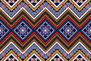 geometriska abstrakt ikat etniska sömlösa mönster design. aztec tyg matta mandala ornament textil dekorationer tapet. tribal boho infödda etniska kalkon traditionell broderi vektor bakgrund