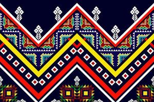 ikat etniska sömlösa mönsterdesign. aztec tyg matta mandala ornament textil dekorationer tapet. motiv tribal boho infödda kalkon traditionella broderi vektor
